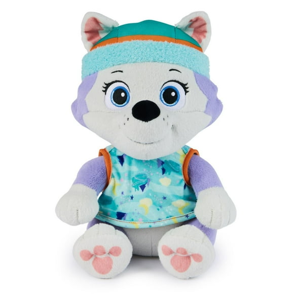 PAW Patrol, Bedtime Plush Everest, Animal en peluche de 25,4 cm avec tenue réversible, jouets pour les garçons et les filles à partir de 3 ans PAW Patrol Peluche