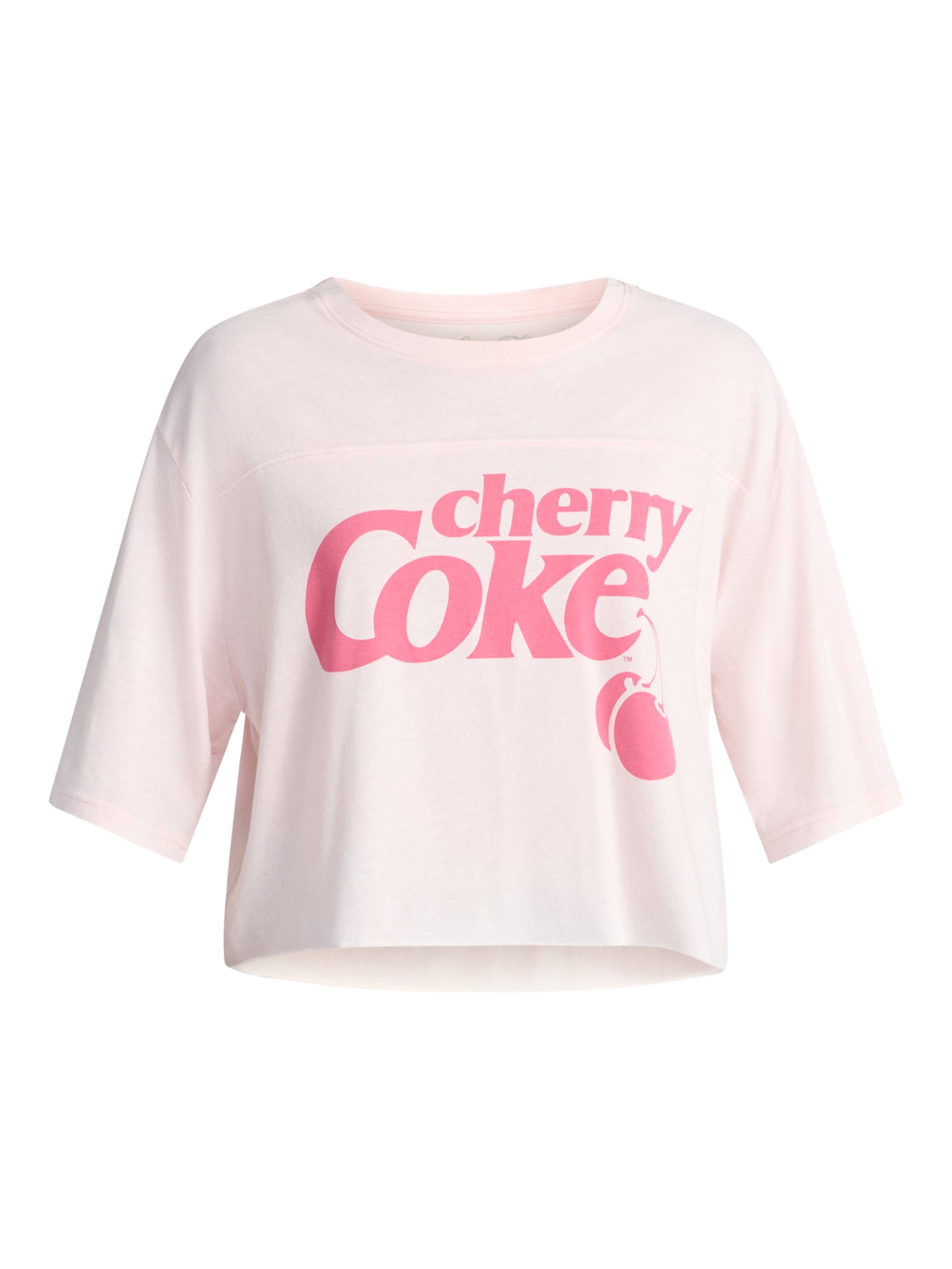 Coca-Cola Women's Cherry Coke Graphic Skimmer Tee, Sizes XXS-2XL