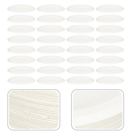 WHAMVOX White Paper Plates for Party Use Made of HighQuality Paper Disposable and Compostable 50 Pieces