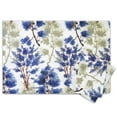 thumbnail image 4 of Florence Blue and Green Floral 4-Piece Deep Pocket Bed Sheet Set - Queen, 4 of 4