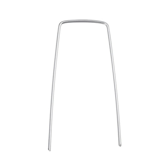 SHISUYAN 50pcs Galvanized U shape Garden Stakes Turf Staples Heavy Duty Sod Fence Stakes Pegs Securing Pegs