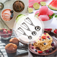thumbnail image 3 of Hanmir Ice Cream Scoop, Cookie Scoop Set of 3 Spring-Loaded with Trigger Release,Large/Medium/Small Stainless Steel Muffin Scoops for Baking,Fruit and Meatball, 3 of 8