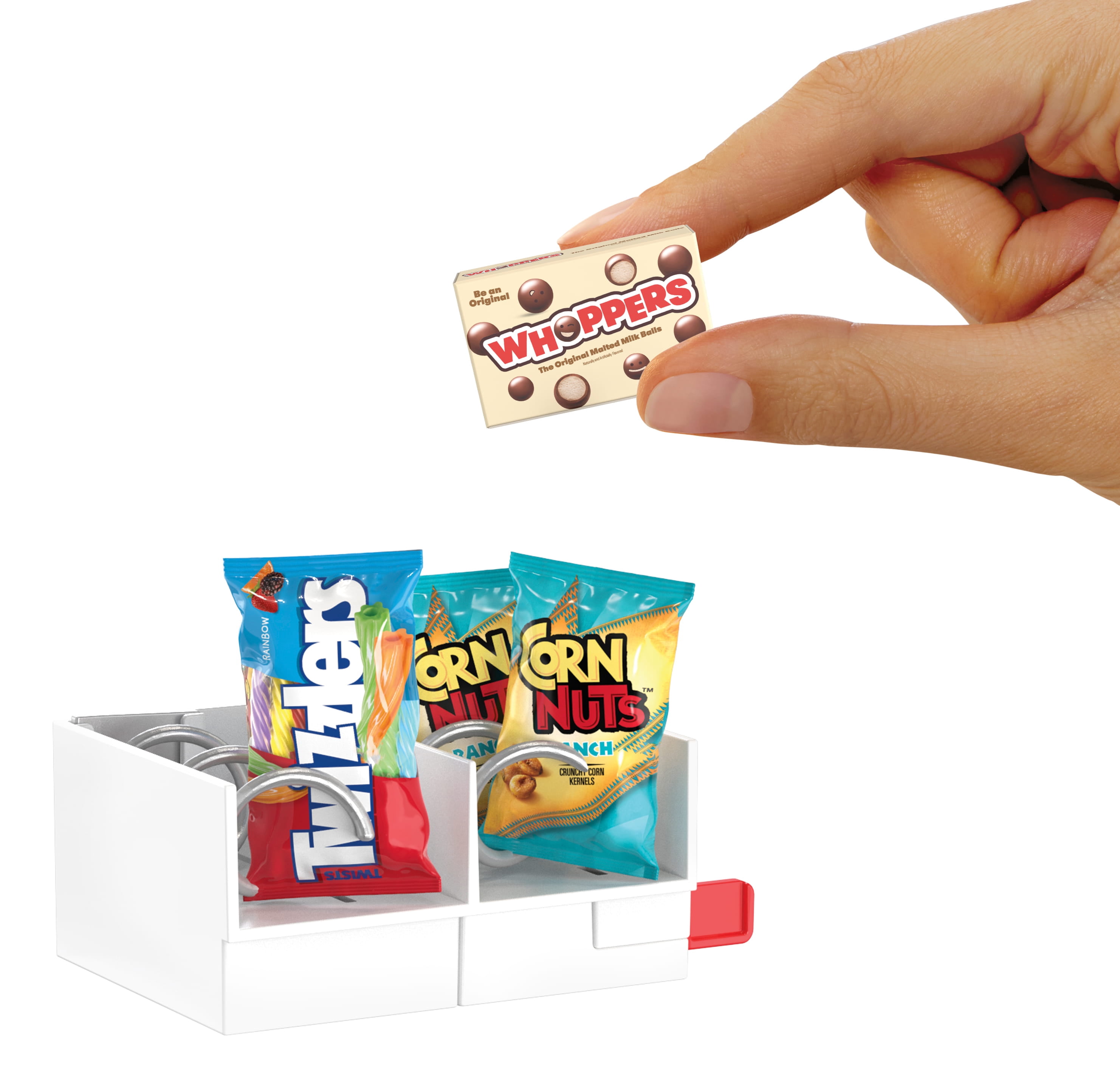 MGA's Miniverse Real Brands Vending Machine, One Machine Included, Interactive with Exclusive Mini Food Brands, Refillable, Collectible Miniatures, Ages 8+