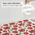 thumbnail image 5 of Yiaed Hand Drawn Tomatoes Print Highly Absorbent Microfiber Kitchen Counter Mat, Dish Drying Pad for Dishes, Utensils, Pots and Pans, Large 18" x 24", 5 of 7