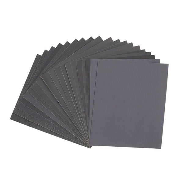Riwesomey 10 Uds. De papel de lija en seco y húmedo, doble uso, artesanía en madera, automóviles, papel de lija para pulir plástico y Metal, grano 1500 Herramientas y ferretería No.05 Riwesomey TO1586-05B