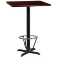 thumbnail image 1 of Flash Furniture 30" Square Laminate Top Pub Table in Mahogany, 1 of 4