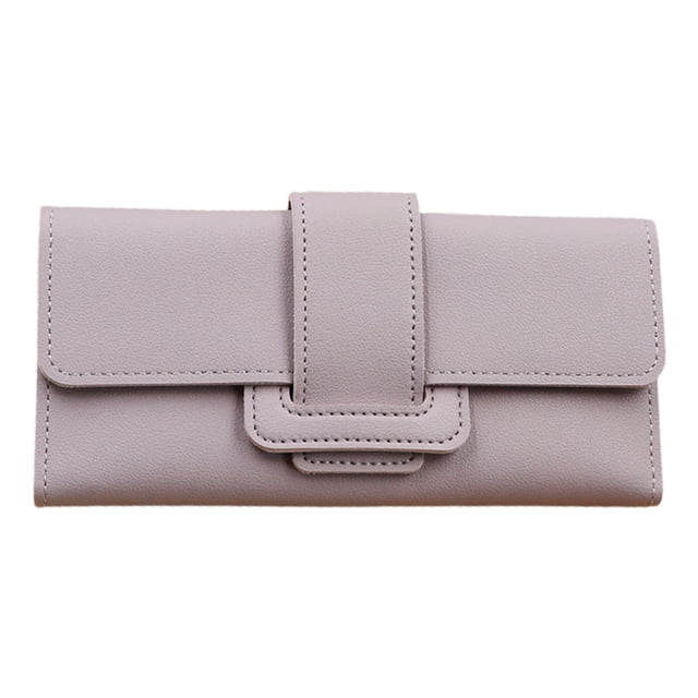 Carteras para mujer, cartera para mujer con bolsillo con cremallera para monedas, bolsillo con cremallera y ventana de identificación