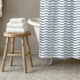 thumbnail image 3 of Creative Products Doodle Waves 71x74 Shower Curtain, 3 of 7