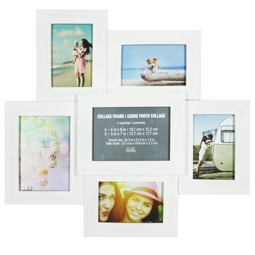 6 Pack: 6 Opening White Collage Frame by Studio Décor®