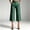 Green, variant on Womens Striped Capri Suit Pants High Waist Pocket Cropped Workwear Wide Leg Trousers for office Daily Casual Dark Gray XL(XL)