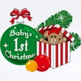 thumbnail image 2 of CafePress - Baby's 1St Christmas Infant Bodysuit - Baby Light Bodysuit, Size Newborn - 24 Months, 2 of 4