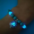 thumbnail image 3 of Luminous Bracelets Glow Turquoise Beaded Hand Bracelet Lotus Flower Luminous Hand Accessories, 3 of 3