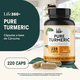 thumbnail image 5 of LIFE 360+ Pure Turmeric 220 Cápsulas Raíz de Cúrcuma con Estearato de Magnesio, 5 of 7