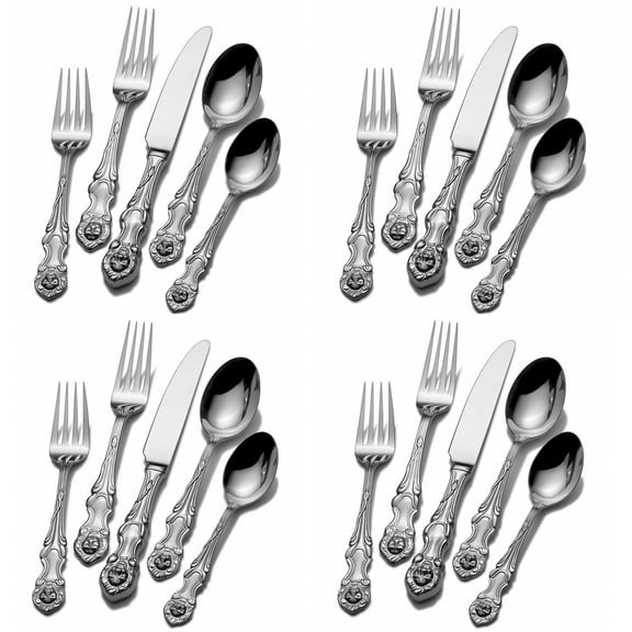 Wallace Lion 18/10 Stainless Steel 20pc. Flatware Set (Service for Four)