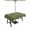 Green, variant on Outdoor Tablecloths with Umbrella Hole & Zipper, Japanese Round Tablecloths 60 Inch, Beige Farmhouse Retro Floral Leaf Pattern Waterproof Table Cloth, Patio/Pool/Picnic Table Covers