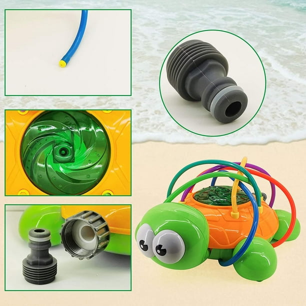 Jouet d'arrosage d'extérieur pour enfants, jouet spinning Splash d'été avec  connecteur de tuyau pour jardin, jardin, extérieur, jeu pour les