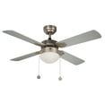 thumbnail image 4 of Ventilador de techo 42, 1 luz E27 60W, acabado plata, 4 aspas reversibles, 3 velocidades, 4 of 4