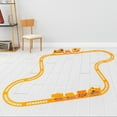 thumbnail image 4 of Assembled Rail Cars Puzzle Toy Diy Train Track Plastic Six Rails Blue Durable Three Carriages Children‘S Toys, 4 of 11