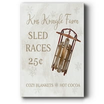 Sled Races- Gallery Wrapped Canvas