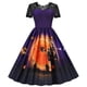 thumbnail image 1 of Vestido de Halloween retro de encaje, disfraces de mujer, manga corta, años 50 y 60, vestidos de fiesta vintage, ropa de Halloween aterradora con calavera y bruja para Cosplay, 1 of 5