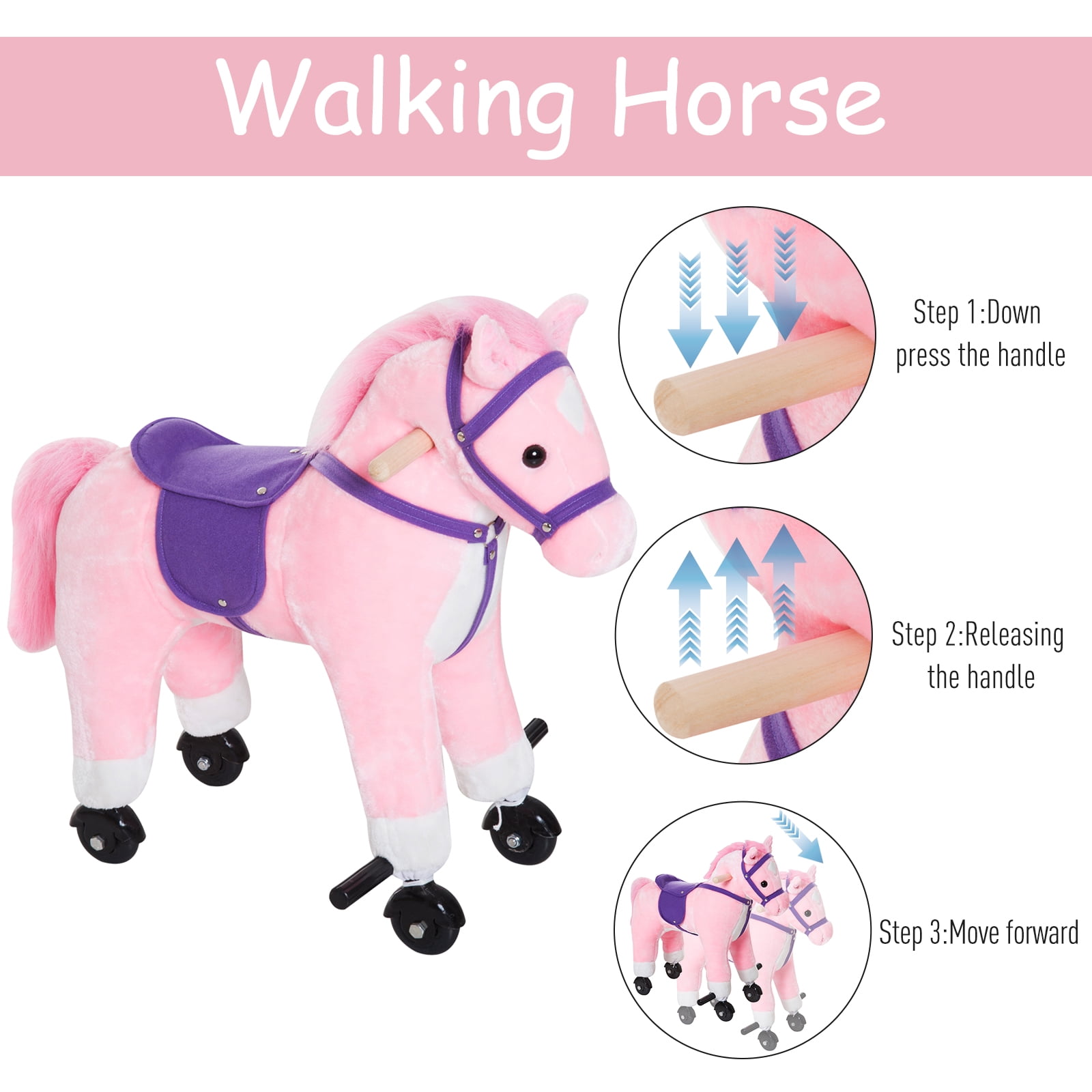 qaba plush walking horse