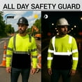 thumbnail image 7 of Hi-Vis Safety Shirt Long Sleeve Class 3 Reflective Work T-Shirt 3-Pack Yellow/Orange, 7 of 7