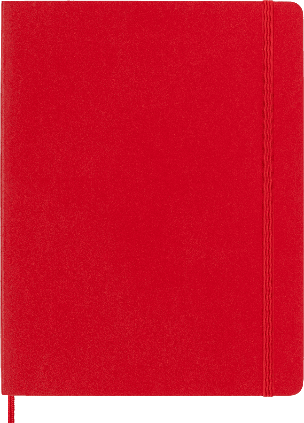 Moleskine Classic Notebook, Soft Cover, XL (7.5" x 9.75"), Plain, Scarlet Red