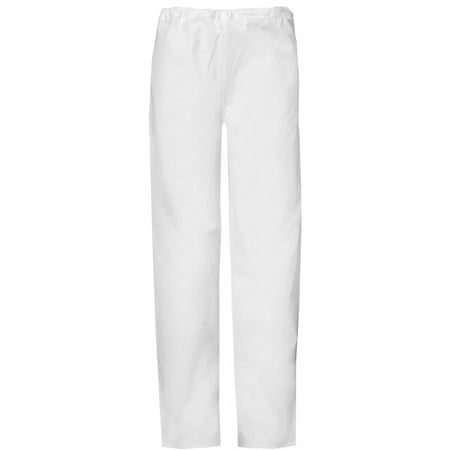 White Drawstring Utility Scrub Pant