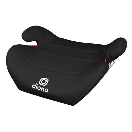 Diono Solana Lite Backless Booster Car Seat for Kids, Lightweight Travel Booster Seat, Machine Washable Cover, Fits Children 40-100 lbs, Black Storm