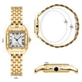 thumbnail image 6 of Watches for Women,Pointer Ladies Vintage Small Gold Watch,Stainless Steel Head and Quartz Movement, Waterproof Function,Suitable Gifts for Women,Gold, 6 of 7