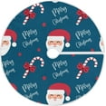 thumbnail image 1 of FMSHPON Merry Xmas Happy New Year Santa Xmas Christmas Tree Skirt Stand Mat for Holiday Party Decoration Indoor Outdoor 48 inches, 1 of 6