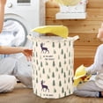 thumbnail image 5 of SIfdSeng Get it Fast Patterned Linen Laundry Hamper Without Lid Large Open Top Stylish and Breathable Fabric for Bedroom Or Bathroom Easy and Durable Design, 5 of 5