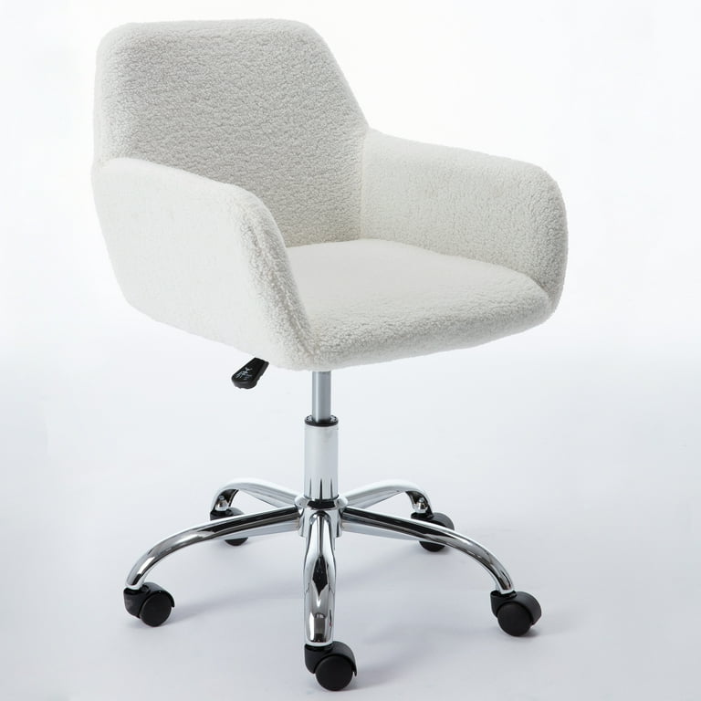 Fuzzy chair white sale
