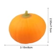 thumbnail image 2 of LJMsdf Halloween Pumpkin Squishy Ball, Slow Rising Party Favors, Halloween Treat Bags Gifts, 2 of 5
