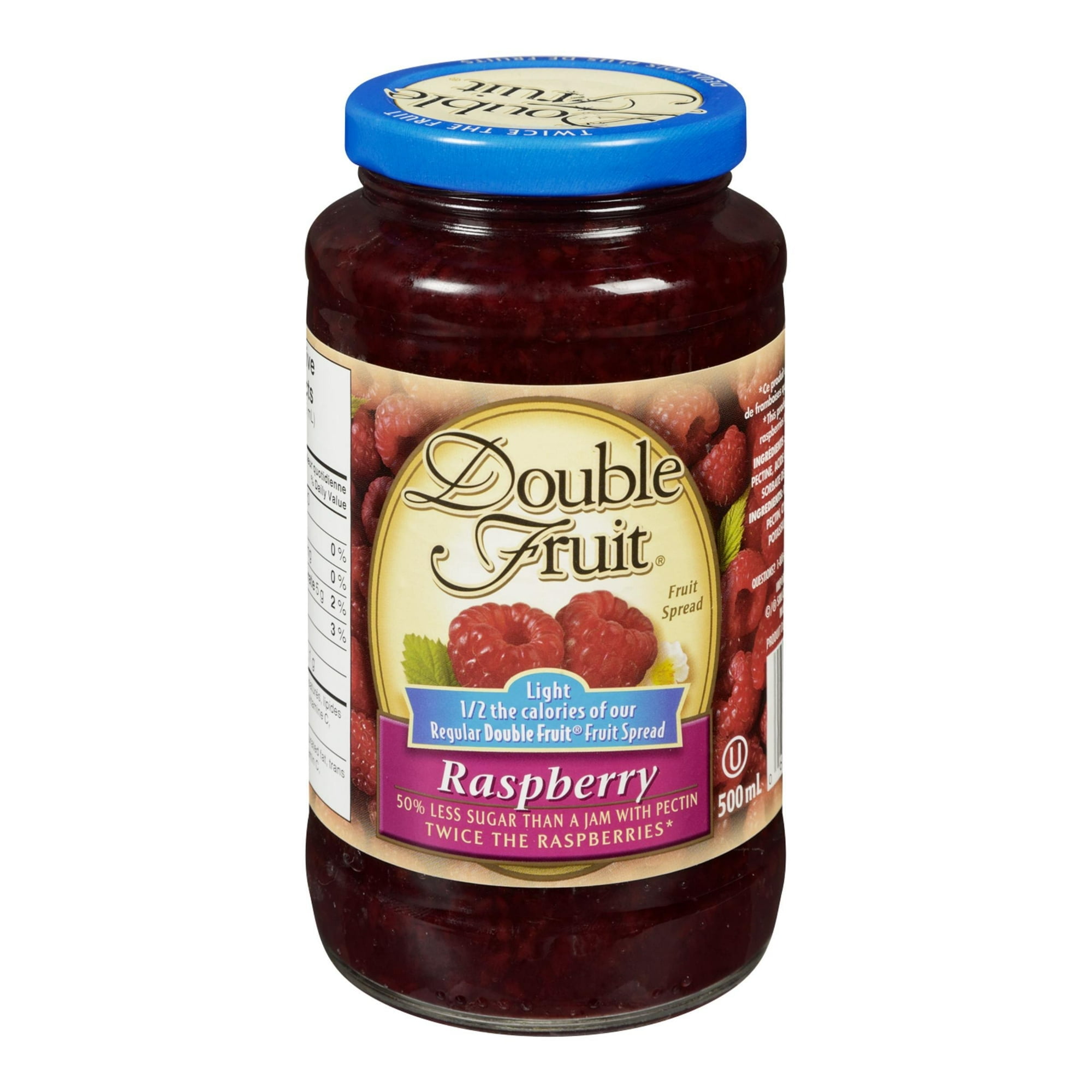 Double Fruit Light Raspberry Fruit Spread 500mL