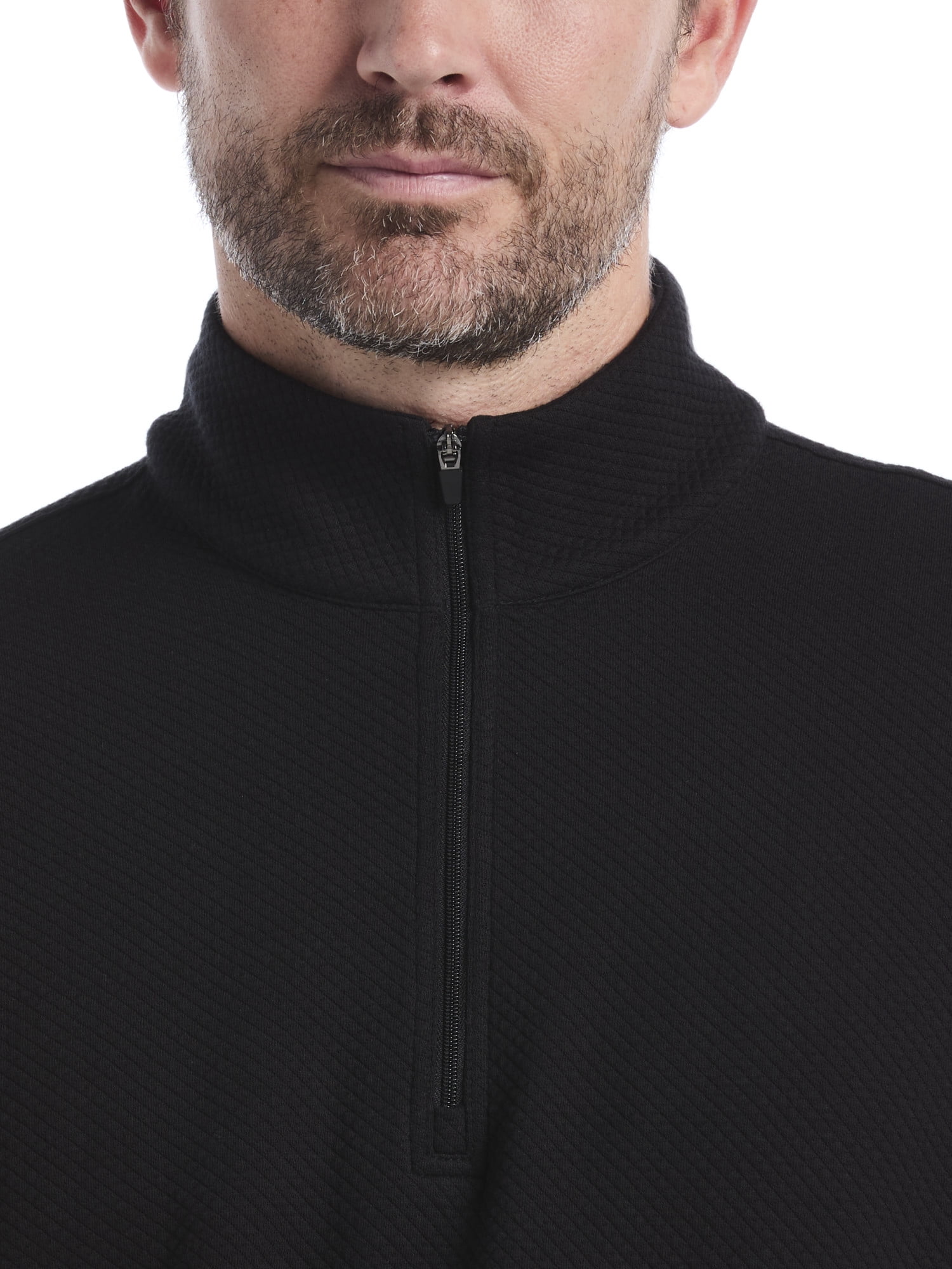Ben Hogan Men's & Big Men's Performance Long Sleeve Midweight Argyle Golf 1/4 Zip Sweater, Sizes S-5XL