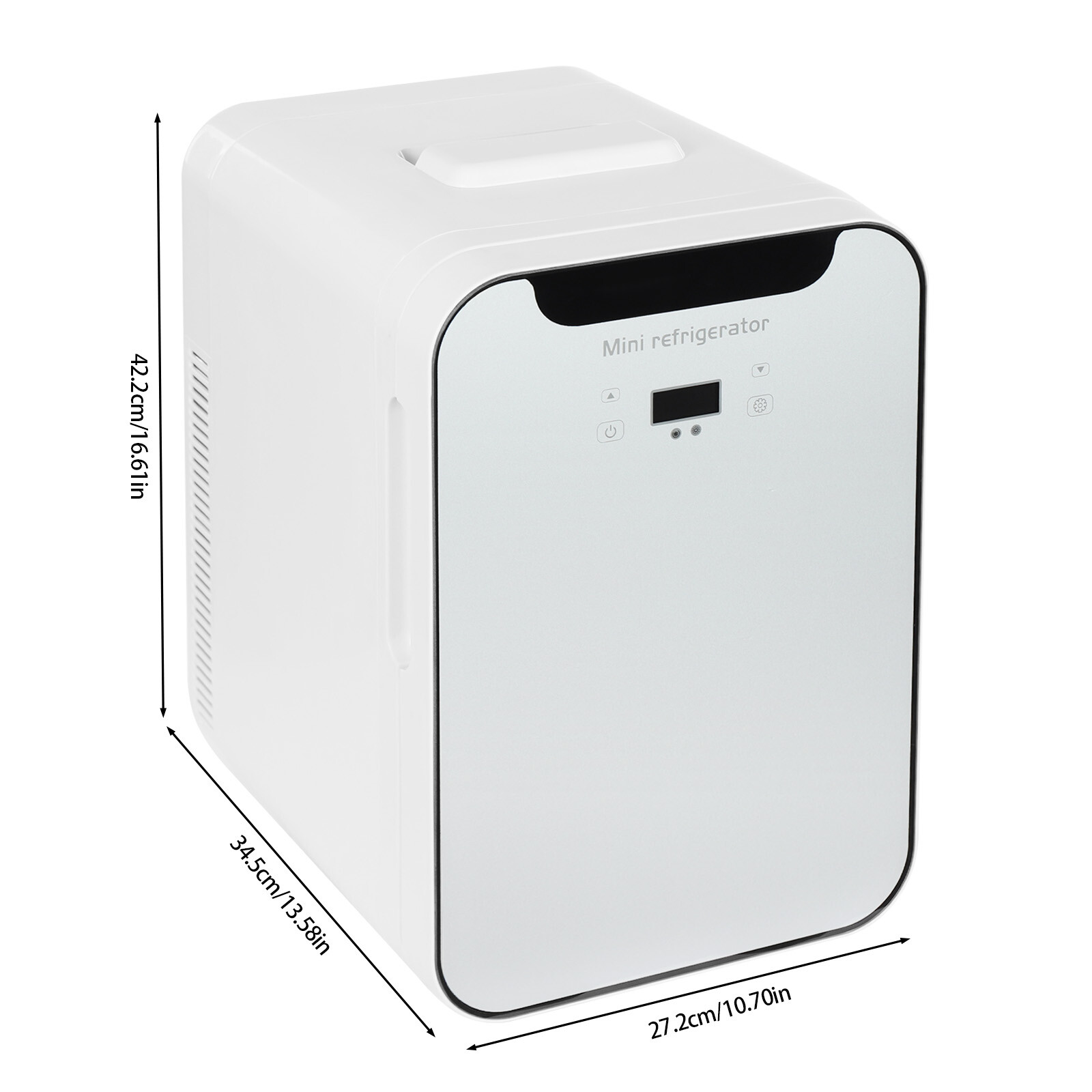 20L Multifunctional Mini Fridge Semiconductor Refrigeration Fridge Countertop 10.71*13.58* 16.61inch for Home, Bedroom, Living Room