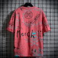 thumbnail image 2 of Camisetas de anime con alfabeto para hombre, camisetas de hip hop para hombre, camisetas de verano de Katoen Yellow Rock, ropa vintage, talla 5xl, originales y elegantes, 2 of 5