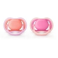 thumbnail image 1 of Philips Avent Ultra Air Pacifier, 6-18 months, Pink and Peach, 2 pack, 1 of 6