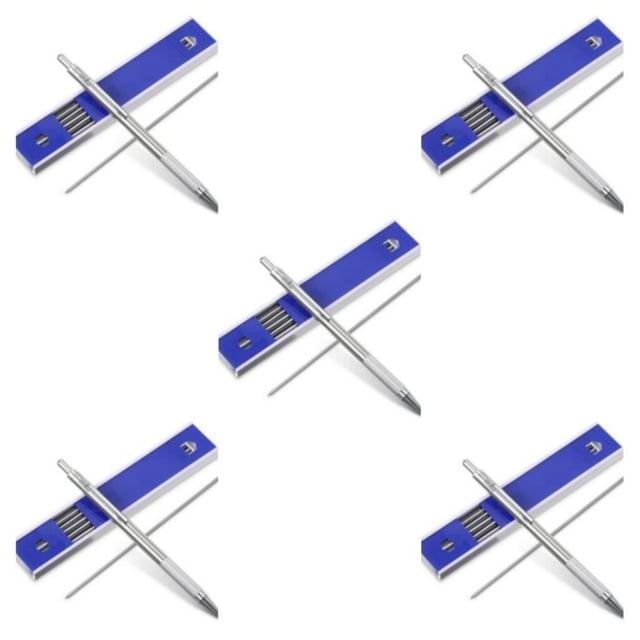 ZLight Stainless Steel Engineering Mechanical Pencil Portable Handheld Replacement Engineer Drawing Plotting Sketching Pen 5Set