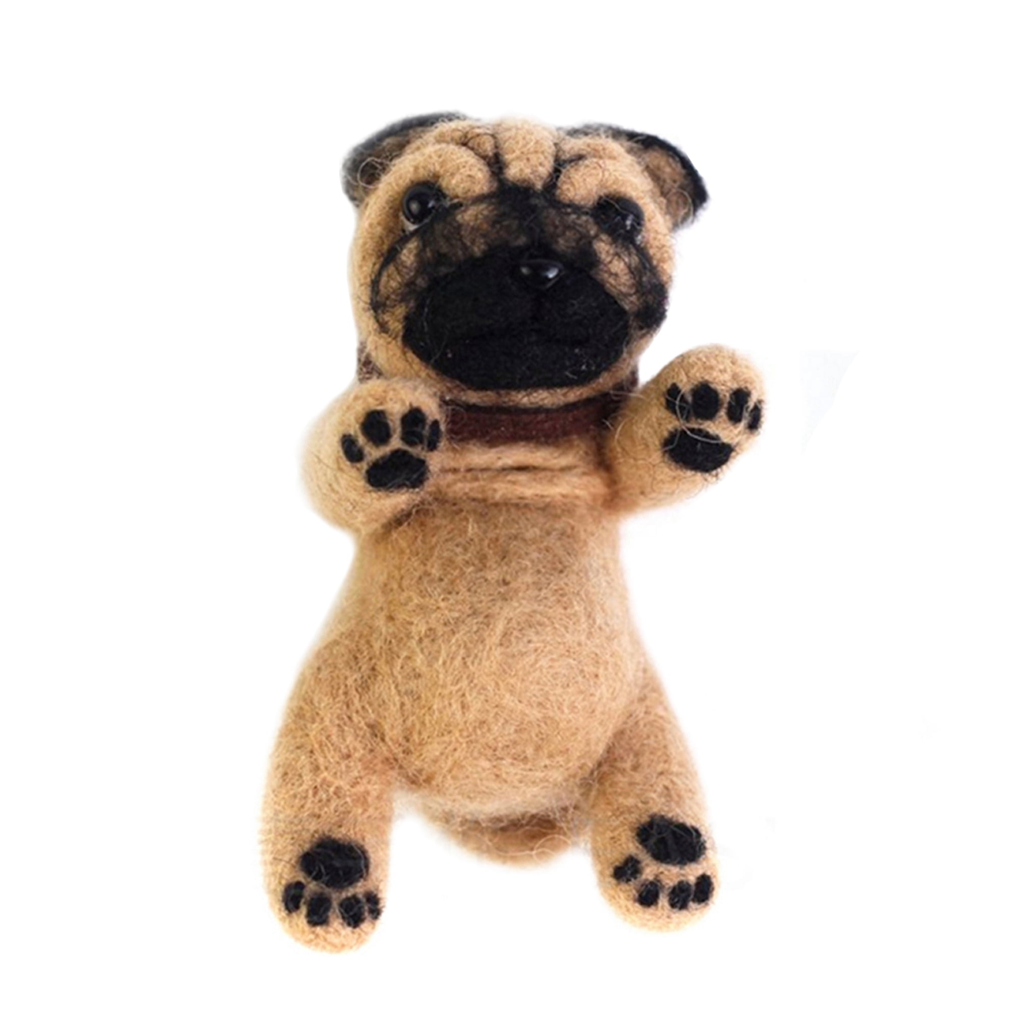 3 Lovely Dog Needle Felting Kits for Beginners - We Are Friends - 4 inch DIY Craft Kit for Christmas Day