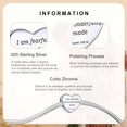 thumbnail image 2 of ROSIANNA 925 Sterling Silver Charm for Bracelets Christian Bible Qutoes Heart Charm Women Bracelet Charm, Psalm 139:14, 2 of 4