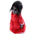 thumbnail image 2 of Haunted House Decoration Prop Voice Control Doll Light Up Doll Halloween Party Decoration Without Battery Black Red, 2 of 7