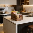 thumbnail image 6 of Wooden Storage Box Organizer for Kitchen Counter, Multi-Use Desktop Storage Container with Natural Wood Finish, Home Organization for Packets and Supplies, 6 of 6