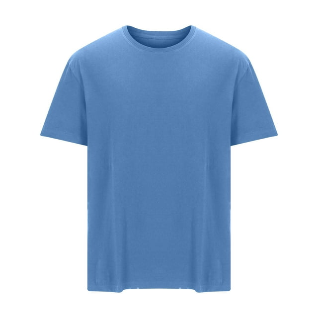 cfhntfmh T-Shirt en Coton pour Hommes Grande Taille Décontracté Col Rond T-Shirts Été Manches Courtes Ample Confortable Chemises