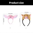 thumbnail image 2 of Adorable Pig Makeup Headpiece for Birthday Parties, Funny Hair Bands, Furry Hair Accessories for Kids, 2 of 5