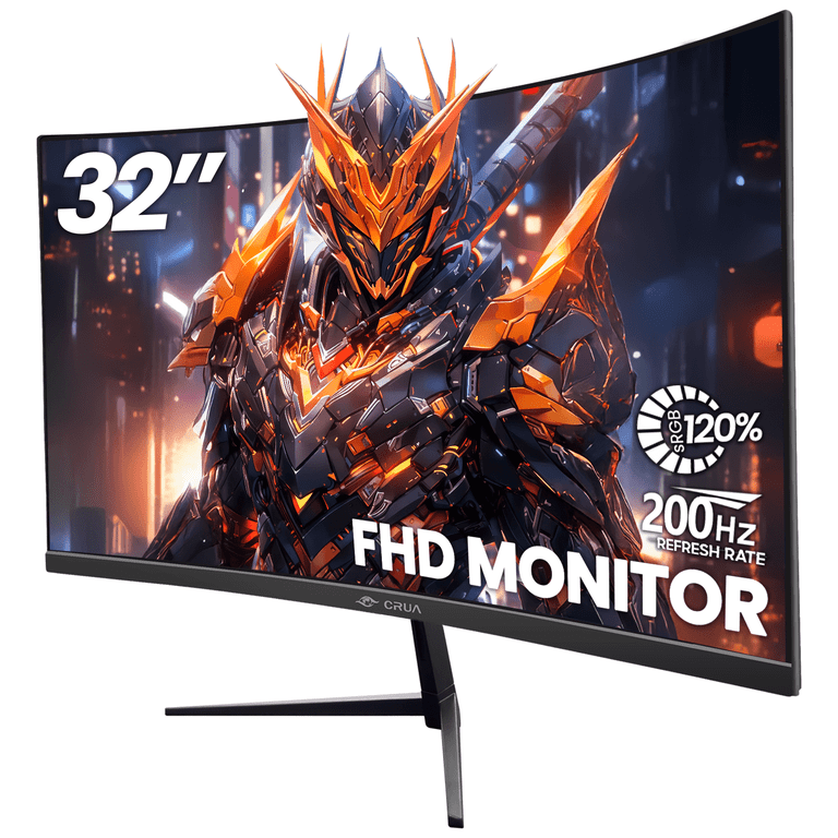 CRUA 32" Curved Gaming Monitor 200Hz FHD photo 1