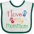 thumbnail image 3 of Inktastic I Love My Mommom Boys or Girls Baby Bib, 3 of 4