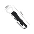 thumbnail image 3 of WJCA Professional Wine Opener, Stainless Steel Corkscrew for Servers Bartenders and Home Use, Black, 3 of 7