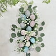 thumbnail image 4 of EUDIDV Easter Decorations Artificial Eucalyptus with Easter Eggs Faux Plants Arrangement Centerpiece Wooden Potted EucalyptusPlant For Farmhouses Wedding Dining Table Greener Easter Party Supplies, 4 of 5